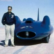 1964 Campbell – Blue Bird CN7: Campbell fuhr als erster mit einem radgetriebenen Fahrzeug einen Rekord über 400 MPH – letzter „absoluter“ unter FIA – war aber langsamer als Breedlove’s FIM Rekord. Quelle: National Motor Museum
